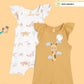 Broon Infant Baby Organic Cotton Short Sleeve Rompers