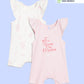Broon Infant Baby Organic Cotton Short Sleeve Rompers