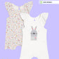 Broon Infant Baby Organic Cotton Short Sleeve Rompers