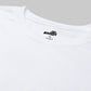 Broon Men White Printed Oversize Round Neck T-Shirt