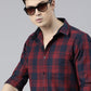 JOVEN Men Checked Pure Cotton Full Sleeve Casual Shirt