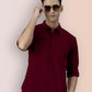 Broon Mens Slim Fit Premium Cotton Solid Shirt