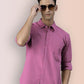 Broon Mens Slim Fit Premium Cotton Solid Shirt