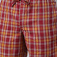 JOVEN MEN CHECKED PURE COTTON EASY SHORTS