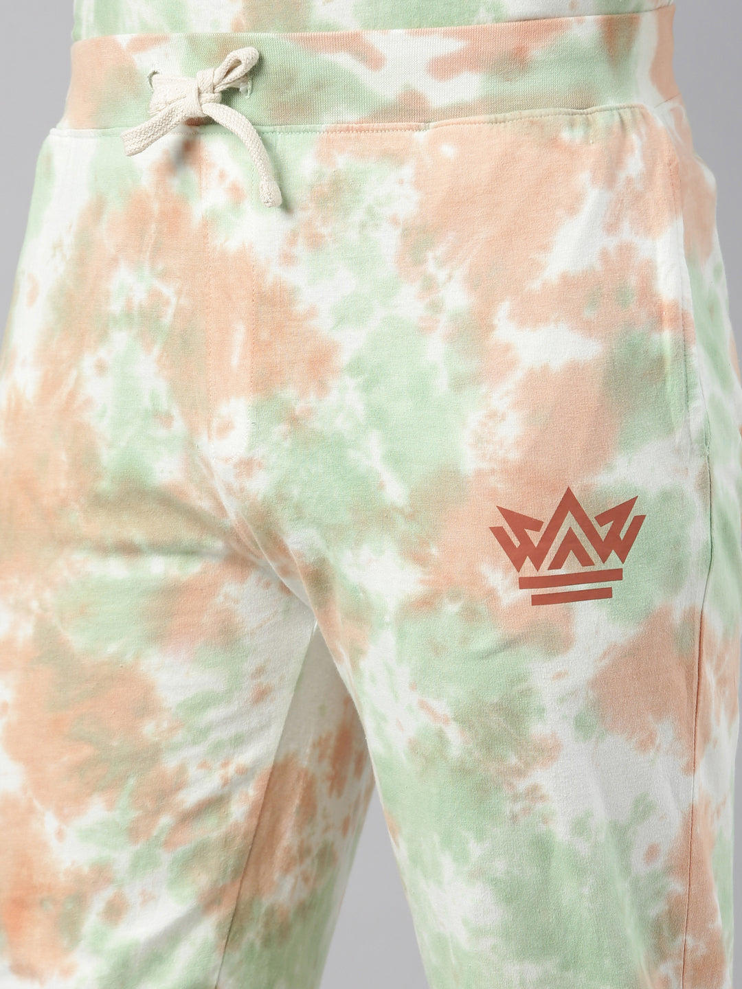 JOVEN MENS TIE-DYE CO-ORDINATED SET(T-SHIRT AND PANT)