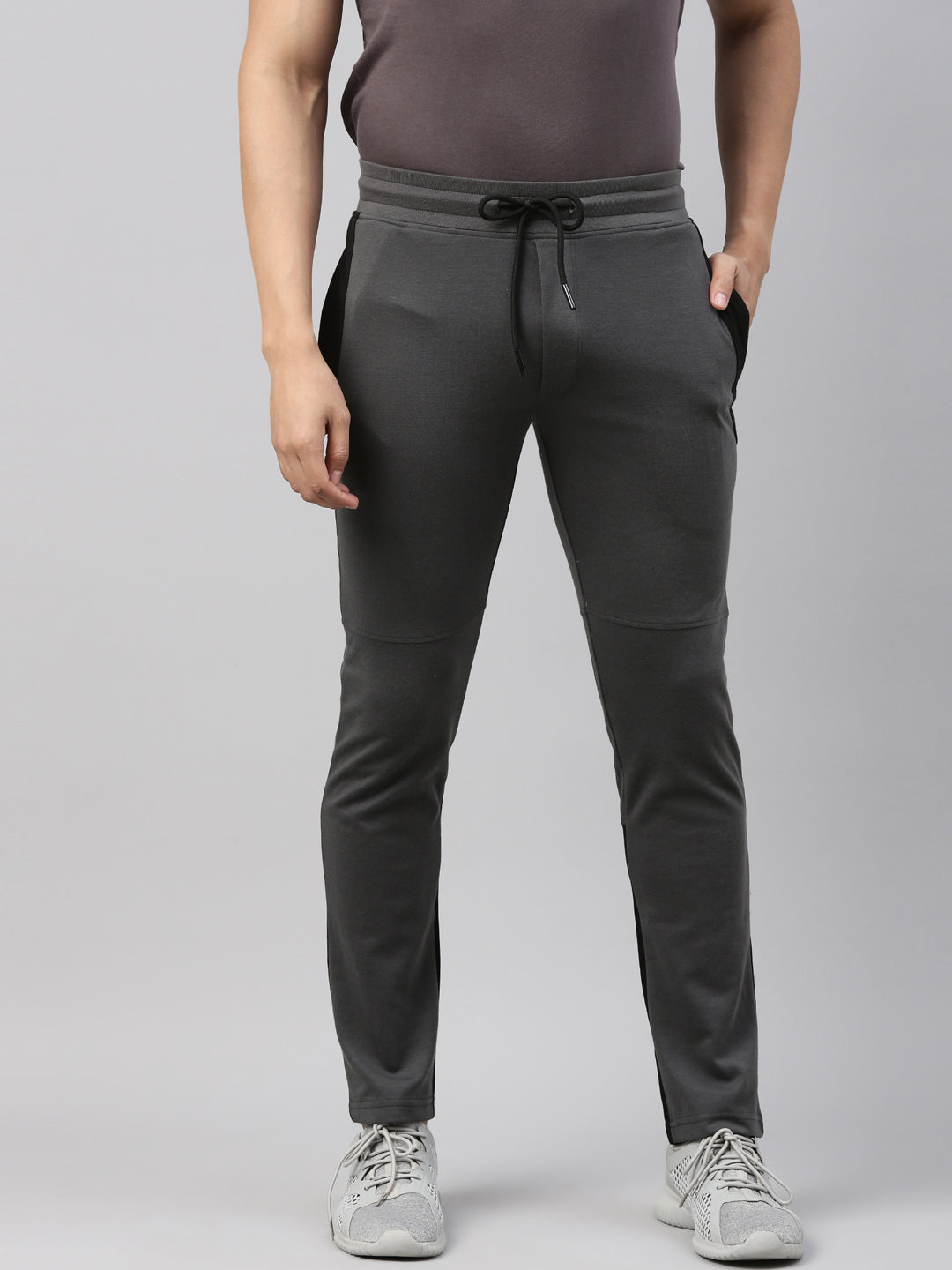 JOVEN MENS SOLID TRACK PANTS