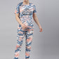 JOVEN MENS TIE-DYE CO-ORDINATED SET(T-SHIRT AND PANT)
