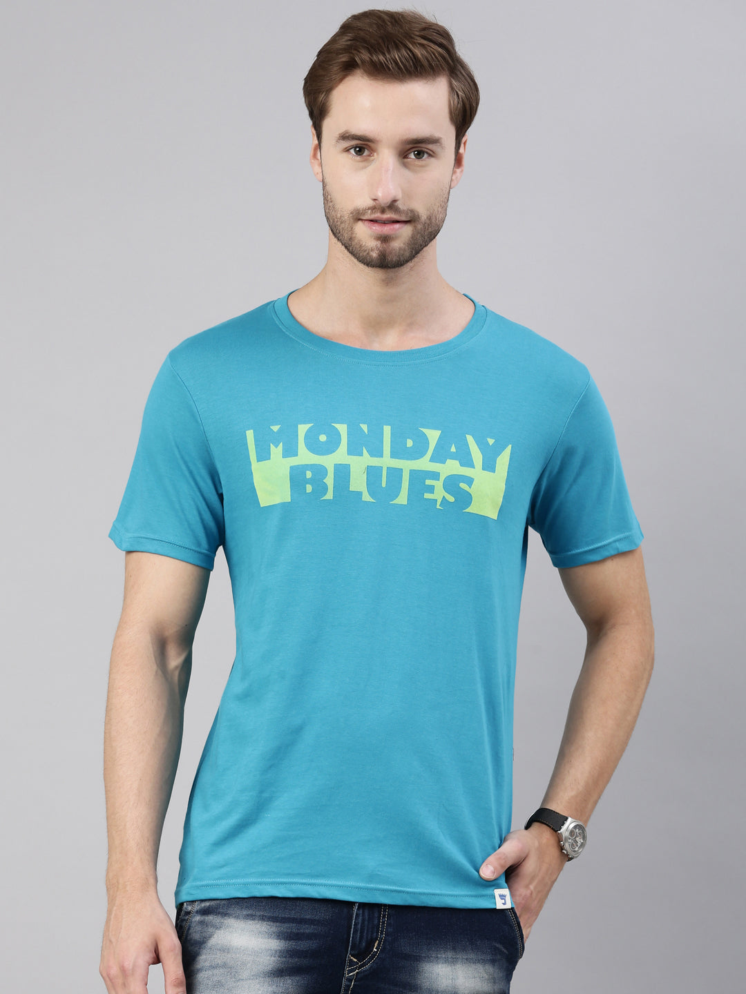 JOVEN MEN PRINTED T-SHIRT