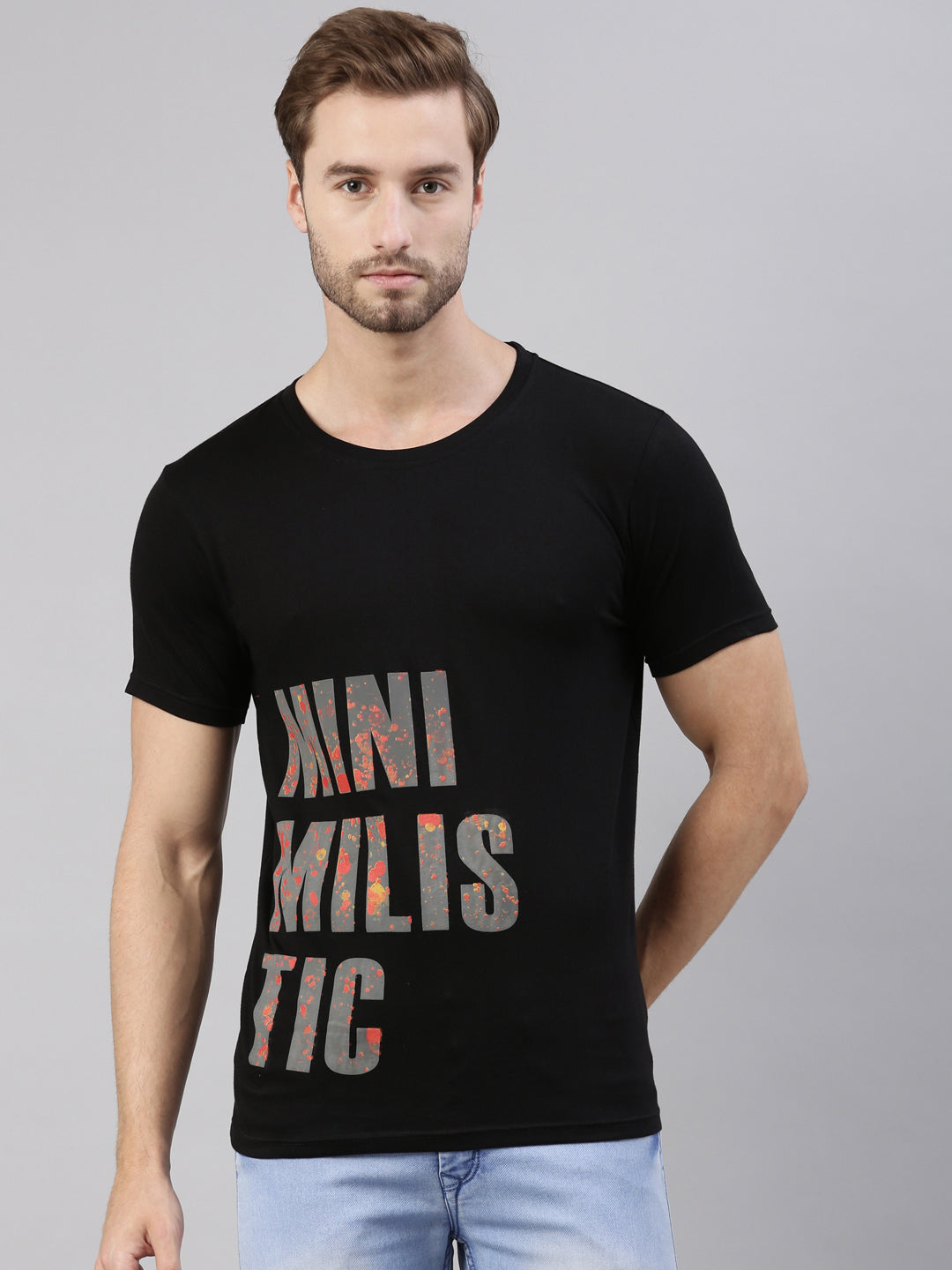 JOVEN MEN PRINTED T-SHIRT