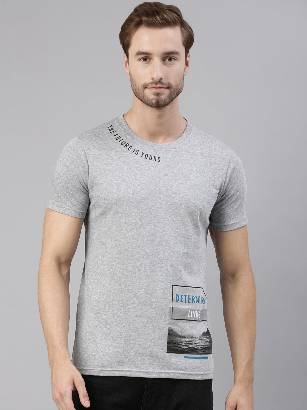 JOVEN MEN PRINTED T-SHIRT