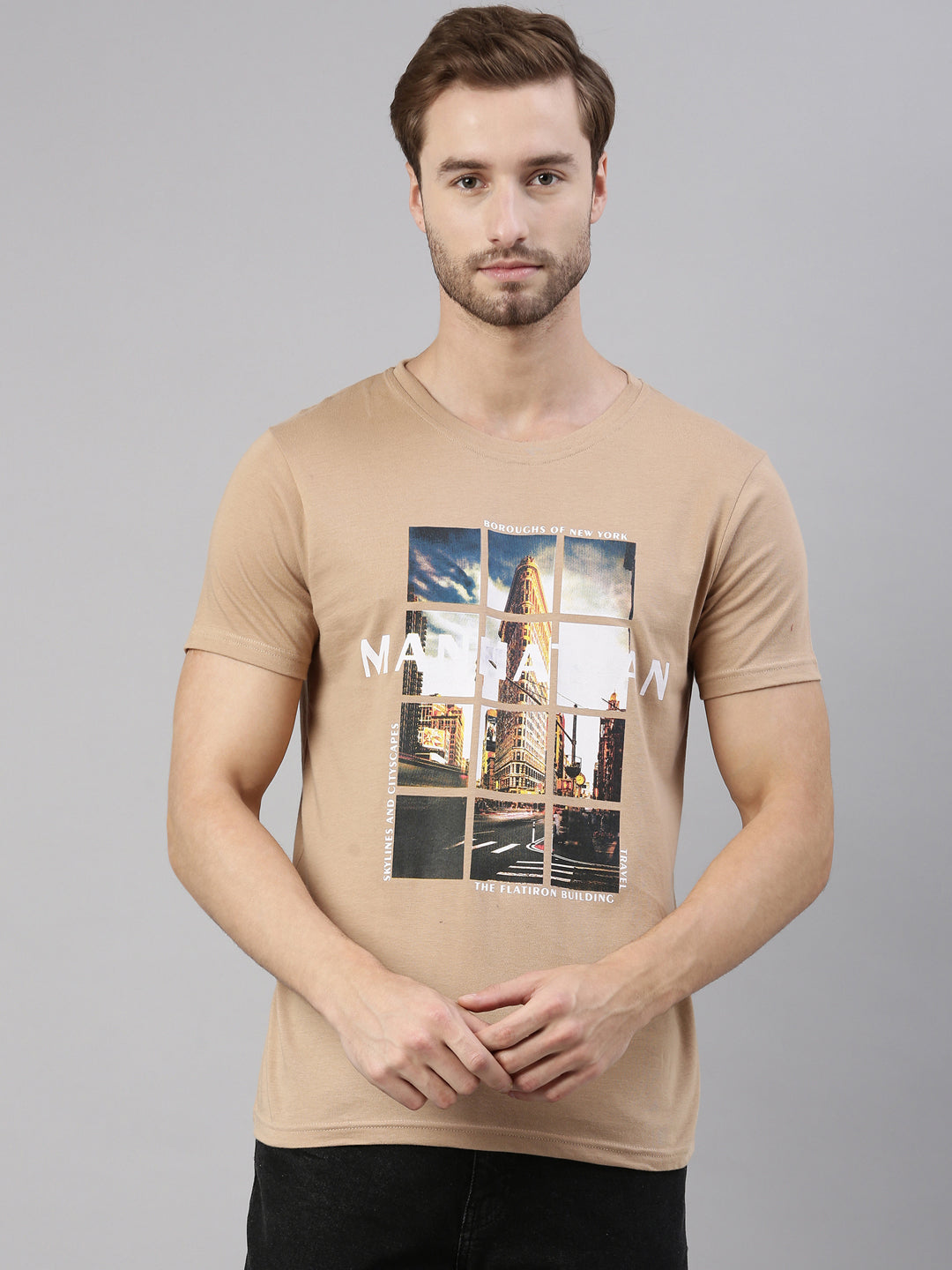 JOVEN MEN PRINTED T-SHIRT