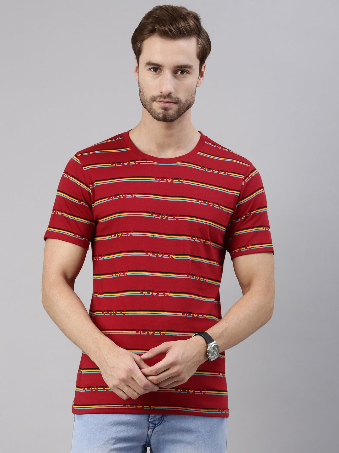 JOVEN MEN PRINTED T-SHIRT