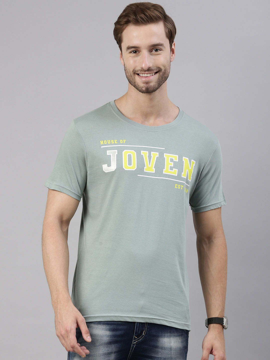 JOVEN MEN PRINTED T-SHIRT
