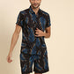 Joven Men's Black Printed Co-Ords Set