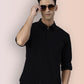 Broon Mens Slim Fit Premium Cotton Solid Shirt