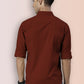 Broon Mens Slim Fit Premium Cotton Solid Shirt
