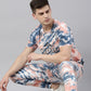 JOVEN MENS TIE-DYE CO-ORDINATED SET(T-SHIRT AND PANT)