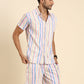 Joven Men's Multicolor Printed Co-Ords Set