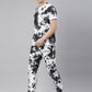 JOVEN MENS TIE-DYE CO-ORDINATED SET(T-SHIRT AND PANT)