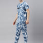 JOVEN MENS TIE-DYE CO-ORDINATED SET(T-SHIRT AND PANT SET)
