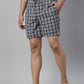JOVEN MEN CHECKED PURE COTTON EASY SHORTS