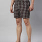 JOVEN MEN CHECKED PURE COTTON EASY SHORTS