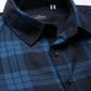 JOVEN Men Checked Pure Cotton Full Sleeve Casual Shirt