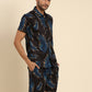 Joven Men's Black Printed Co-Ords Set