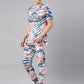 JOVEN MENS TIE-DYE CO-ORDINATED SET(T-SHIRT AND PANT)