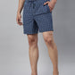 JOVEN MEN CHECKED PURE COTTON EASY SHORTS