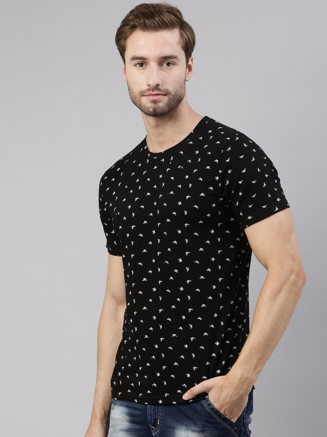JOVEN MEN PRINTED T-SHIRT