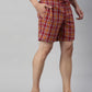 JOVEN MEN CHECKED PURE COTTON EASY SHORTS