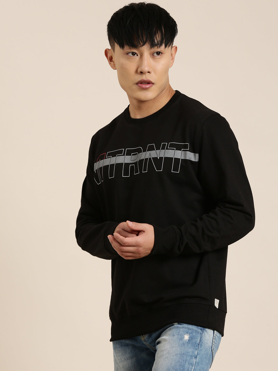 Men's Solid Round Neck Full Sleeve Sweatshirt