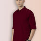 Broon Mens Slim Fit Premium Cotton Solid Shirt