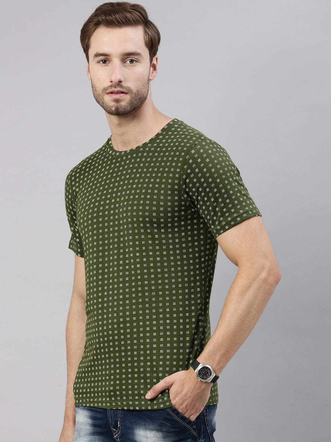 JOVEN MEN PRINTED T-SHIRT