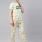 JOVEN MENS TIE-DYE CO-ORDINATED SET(T-SHIRT AND PANT)