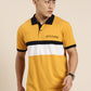 Men's Cut & Sew Colorblock Casual Polo Collar T-Shirt