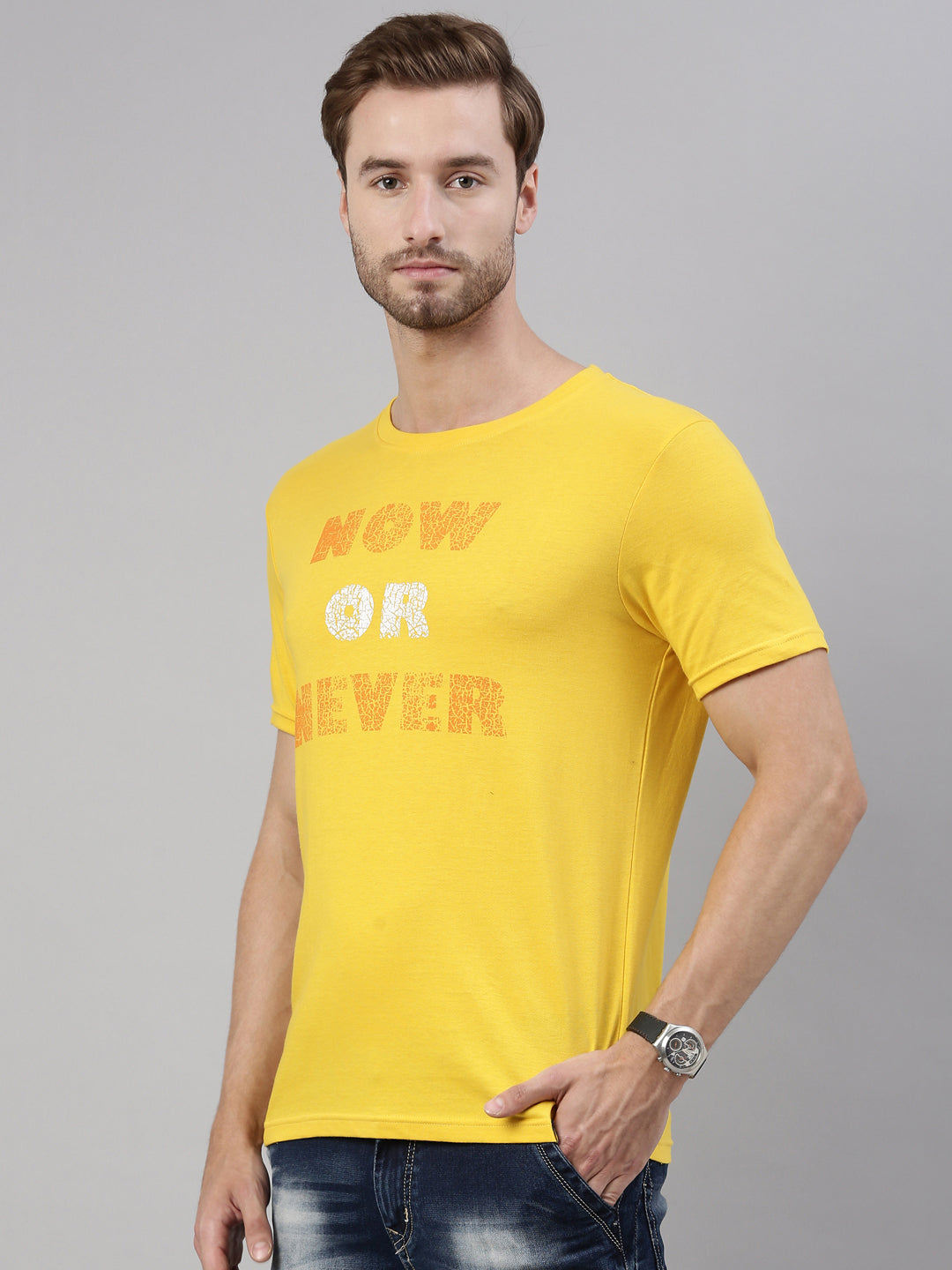 JOVEN MEN PRINTED T-SHIRT