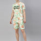 JOVEN MENS TIE-DYE CO-ORDINATED SET(T-SHIRT AND SHORTS)