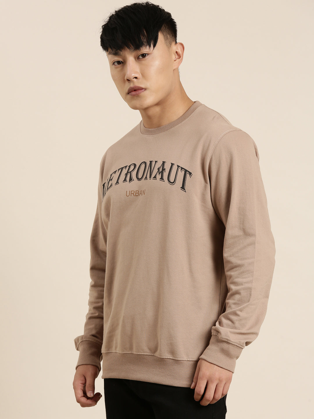 Men's Solid Round Neck Full Sleeve Sweatshirt