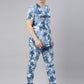 JOVEN MENS TIE-DYE CO-ORDINATED SET(T-SHIRT AND PANT SET)