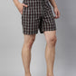 JOVEN MEN CHECKED PURE COTTON EASY SHORTS