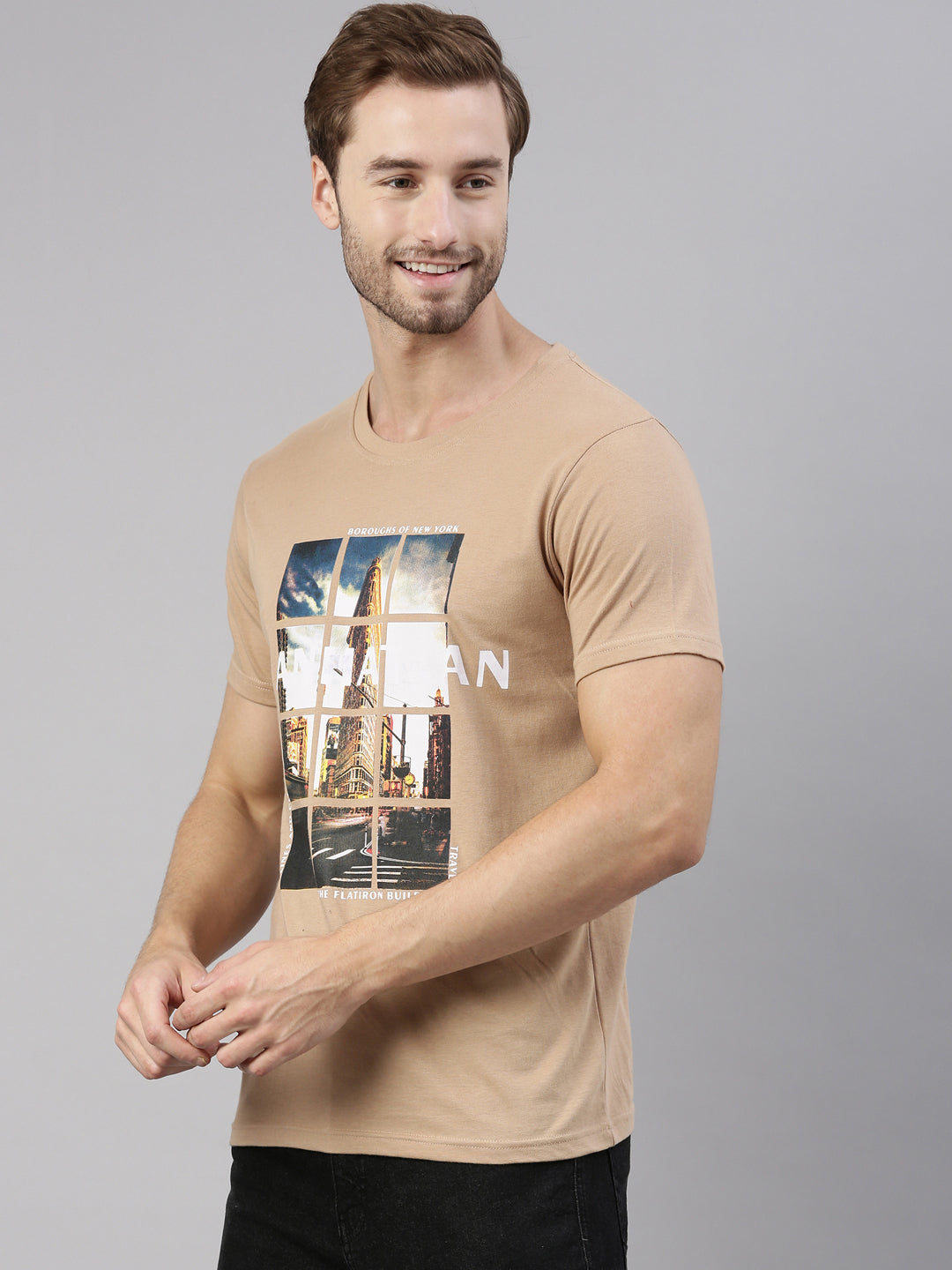 JOVEN MEN PRINTED T-SHIRT