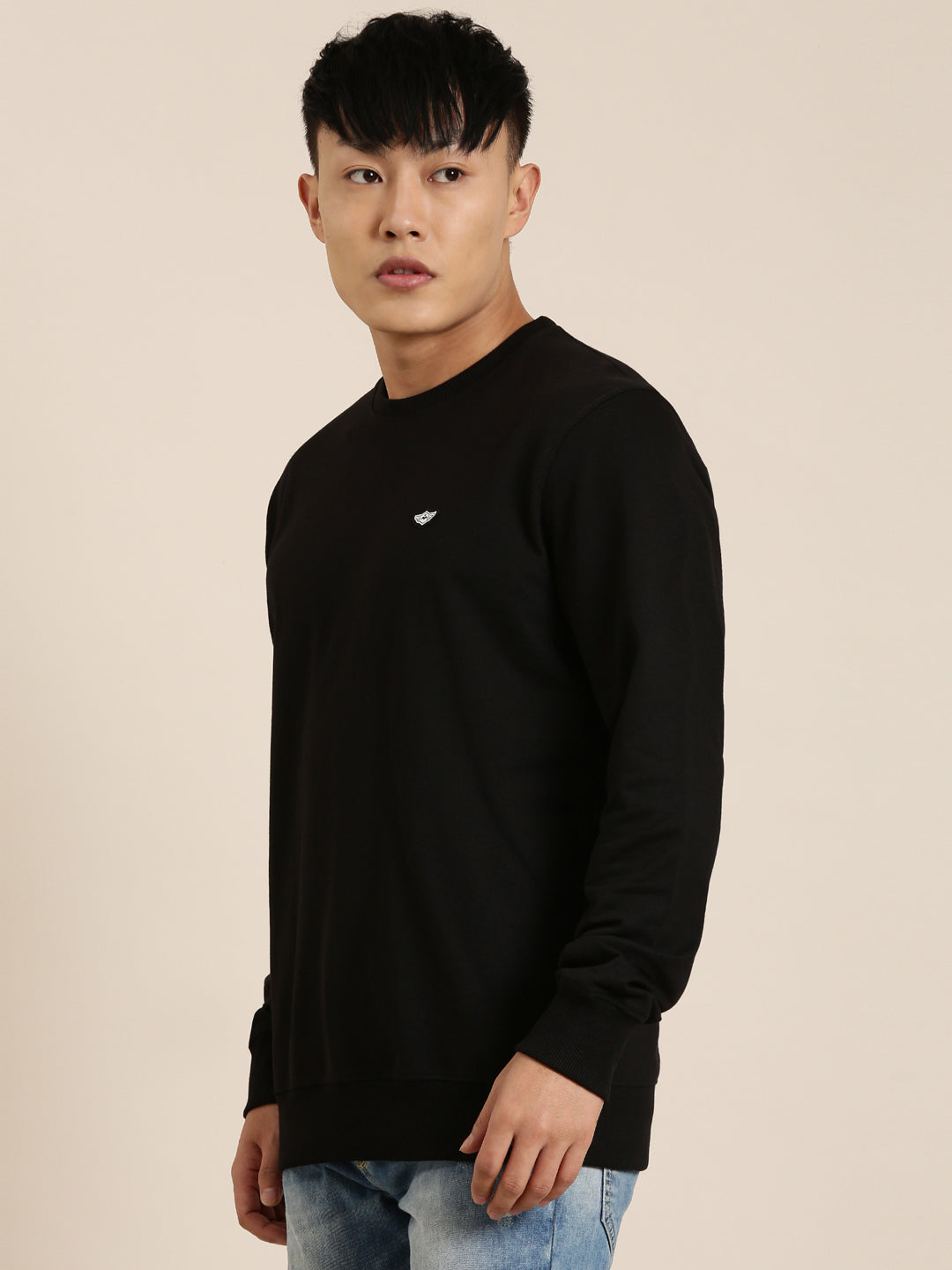 Men's Solid Round Neck Full Sleeve Sweatshirt