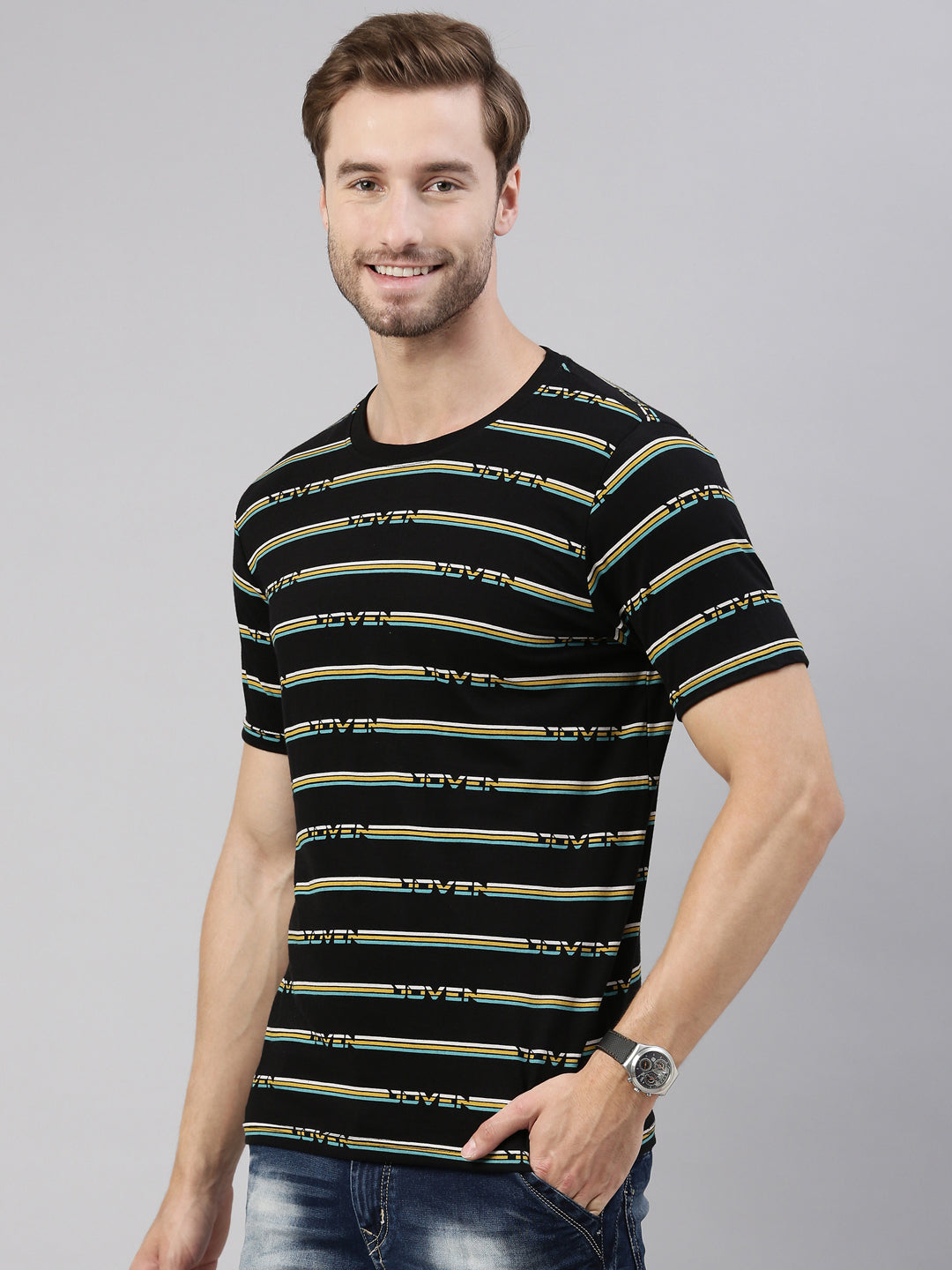 JOVEN MEN PRINTED T-SHIRT