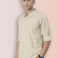 Broon Mens Slim Fit Premium Cotton Solid Shirt
