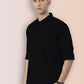 Broon Mens Slim Fit Premium Cotton Solid Shirt
