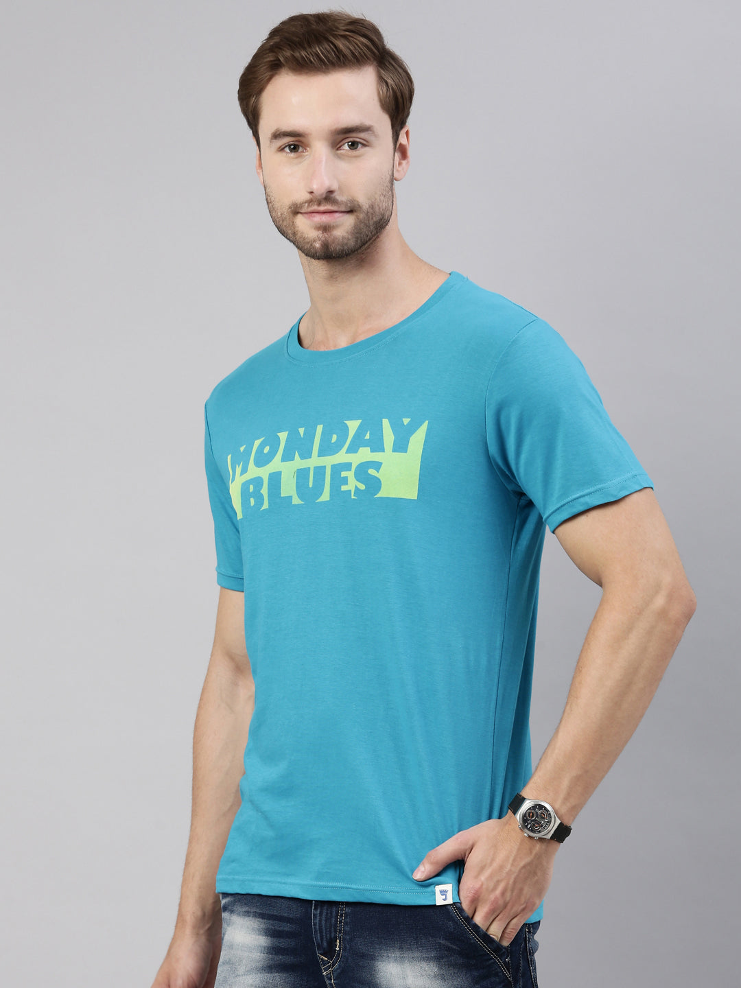 JOVEN MEN PRINTED T-SHIRT