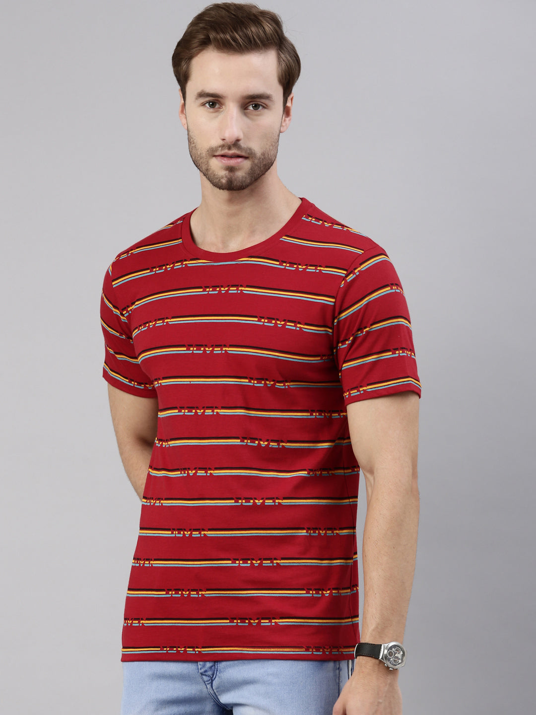 JOVEN MEN PRINTED T-SHIRT