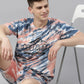 JOVEN MENS TIE-DYE CO-ORDINATED SET(T-SHIRT AND SHORTS)